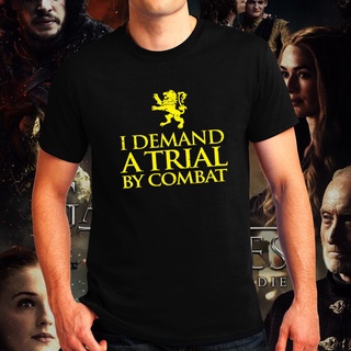 [COD]เสื้อยืดคอกลม ผ้าฝ้าย 100% พิมพ์ลาย Game of Power Tyrion I Require แฟชั่นฤดูร้อน สําหรับผู้ชายS-5XL