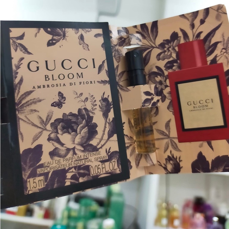 1.5ml น้ำหอมแท้ ล็อตใหม่ New Gucci BLOOM 1.5ml. สีแดง วินเทจ New Gucci Bloom Fruity Women's Perfume 