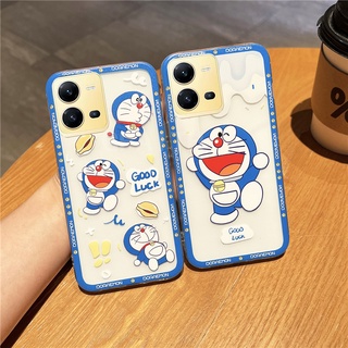 Ready Stock เคส VIVO V25 5G V25 Pro 5G V25e Y16 Y35 2022 Y22 Y22S New Fashion Transparent Cute Cartoon Doraemon Soft Case Shockproof Cover เคสโทรศัพท์ VivoV25 VIVOV25Pro