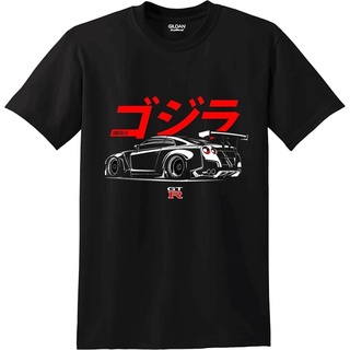 ใหม่ เสื้อยืดลําลอง แขนสั้น พิมพ์ลายรถแข่ง Nissan R35 Gtr Skyline V6 Jdm Japan A1 คุณภาพสูง สําหรับผู้ชาย