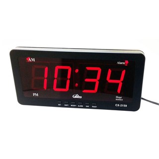 Caixing นาฬิกาดิจิตอล LED DIGITAL CLOCK แบบแขวนผนัง รุ่น CX-2159