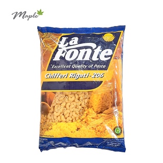 [La Fonte] Chifferi Rigati #206 มะกะโรนี ข้องอเล็ก (แพ็ค 500 กรัม)