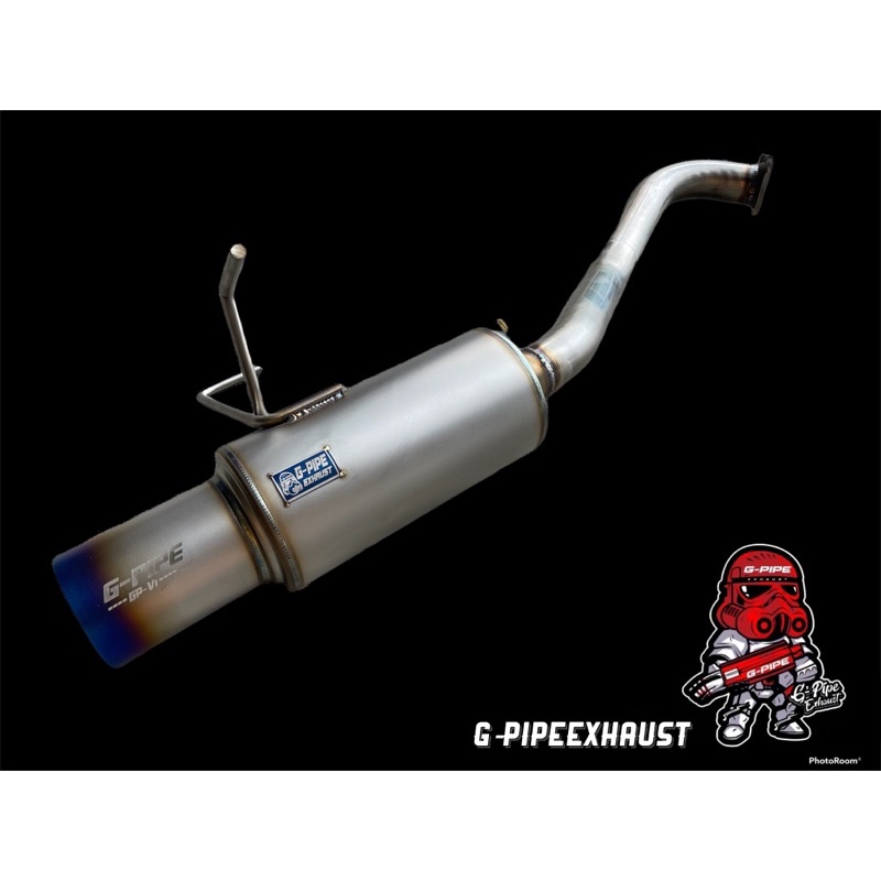 ท่อไอเสียชุดคิท JazzGK Jazz GE และรุ่นอื่นๆเช่น City Brio Civic-FD FB Vios ตรงรุ่นขันน๊อตสองตัว แบรน G-Pipe