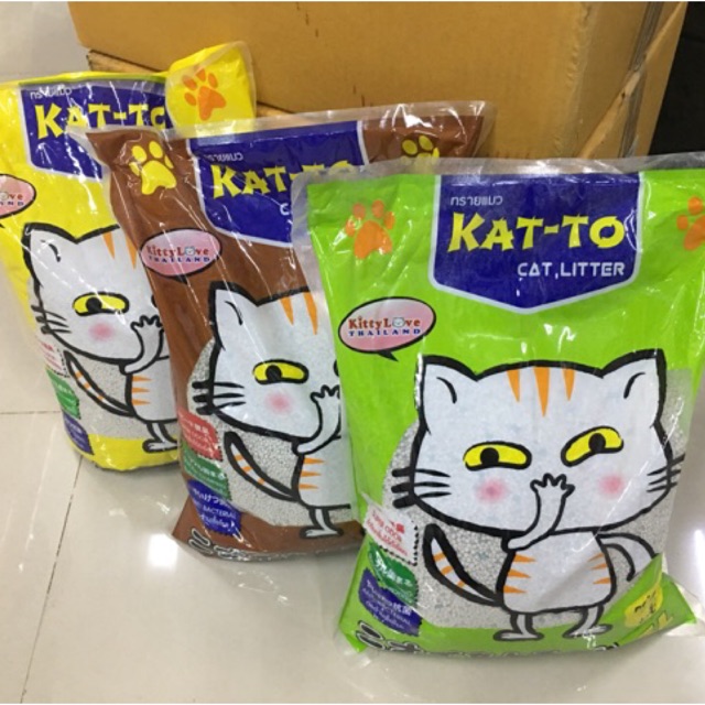 ทรายแมว ขนาด 5 ลิตร และ 10 ลิตร KAT-TO
