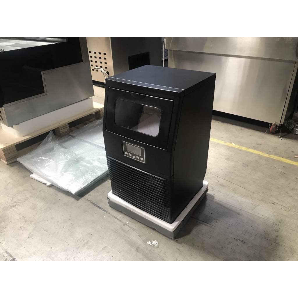 เครื่องทำน้ำแข็งNSF ETL NEW 84 LBS Commercial Ice Maker Restaurant Ice Cube Machine HZB38FAขนาด