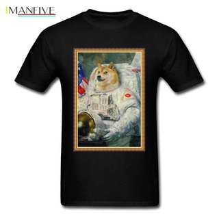 เสื้อยืด พิมพ์ลายนักบินอวกาศ Akita Doge Single สําหรับผู้ชาย