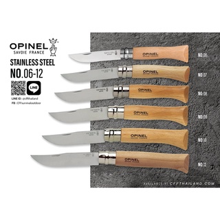 มีดพับ Opinel Stainless Steel No6-No12