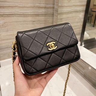 ❤กระเป๋าแบรนด์เนม-Chanel-กระเป๋าผู้หญิง/กระเป๋าแมสเซนเจอร์/ของแท้,หนังวัว ยิงจริงพร้อมส่ง. [ส่งฟรี] ใหม่เอี่ยม หวาน ทันส