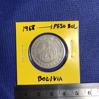 Special Lot No.60332 ปี1968 BOLIVIA 1 PESO BOLIVIANO เหรียญสะสม เหรียญต่างประเทศ เหรียญเก่า หายาก ราคาถูก