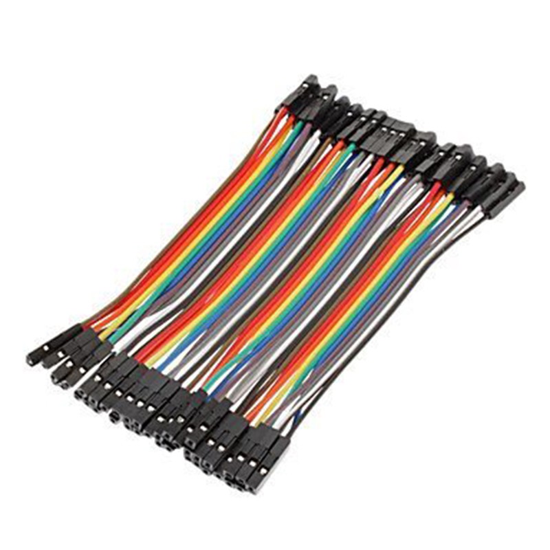 Dupont Line 10 ซม. 40Pin Female to Female Jumper Wire Dupont Cable สําหรับ Arduino DIY
