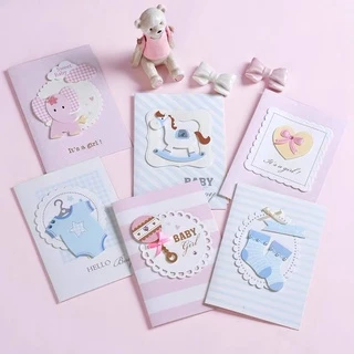 •พร้อมส่ง• การ์ดอวยพร สำหรับเด็ก /เด็กแรกเกิด for baby การ์ดวันเกิด(UC)