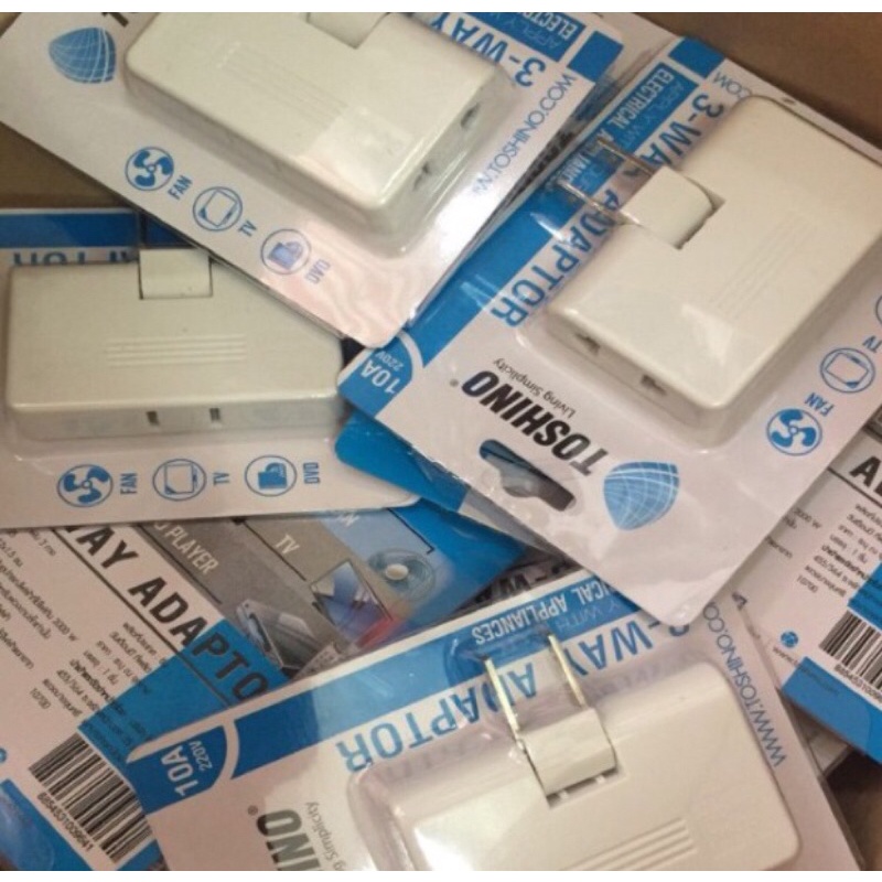 TOSHINO ปลั๊กพับได้3-WAY ADAPTER รุ่นTN.335 ขายในราคา฿ 90