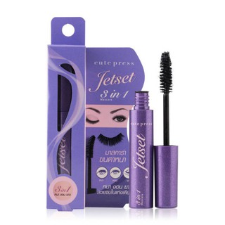 CUTE PRESS มาสคาร่าสูตรกันน้ำ JET SET MASCARA WASHABLE