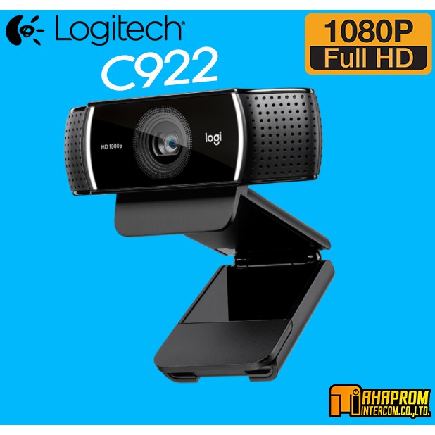 กล้องเว็บแคม webcam Logitech C922 Pro Stream Webcam ความละเอียด HD 1080P.