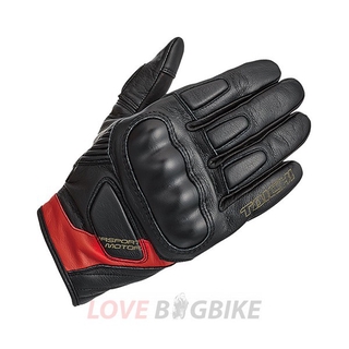 ถุงมือ TAICHI RST445 Stealth Leather Black/Red