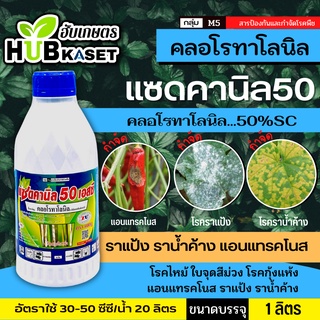 🌱 แซดคานิล50(คลอโรทาโลนิล) ป้องกันเชื้อรา ใบไหม้ ราน้ำค้าง ราแป้ง ขนาดบรรจุ 1 ลิตร