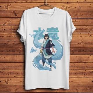 [COD]เสื้อยืดแขนสั้นลําลอง พิมพ์ลายอนิเมะ Spirited Away white dragon Nigihayami Kohakunushi สําหรับผู้ชาย และผู้หญิง