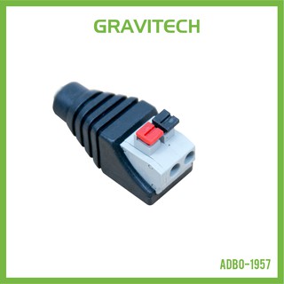 [Gravitechthai]2.1mm Power Barrel Jack Breakout with Screwless Quick Wire Terminal - Female