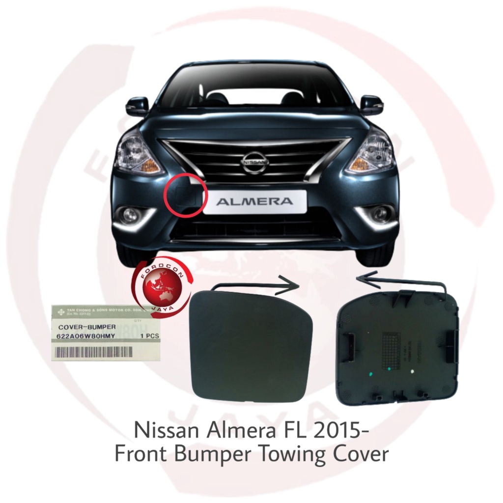 Nissan Almera N17L FL 2015- ฝาครอบตัดหญ้ากันชนหน้า 622A0-6W80H-AP (Tan Chong) AUTOPLUS