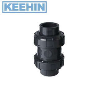 ดับเบิ้ลยูเนี่ยนเช็ควาล์ว เกลียว 3/4 WF D/U Check Valve(UPVC)BSPT เกลียว 3/4 WF