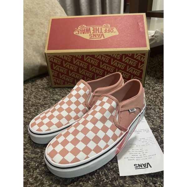 มือ 2 สภาพดี Vans รองเท้าผ้าใบ Classic Slip On Checkerboard Moome