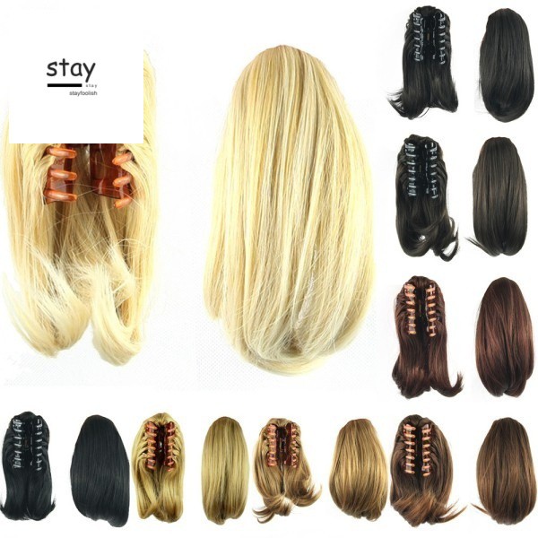 New Straight Clip In Ponytail Beauty Tail Hair Extension Claw On