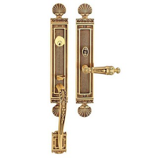 มือจับ MORTISE PLATE MTL DTH-6887(OB) สีทองเหลืองรมดำ มือจับประตู MORTISE LEVER LOCK SET MUL-T-LOCK DTH-6887(OB) ANTIQUE