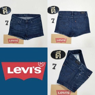 7.กางเกงยีนส์ขาสั้น L_EVIi DEMI CURVE SHORT 0002 เอววัดจริง 26, 27