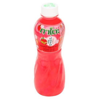 ราคาพิเศษ!! กาโตะ น้ำสตรอเบอร์รี่ 25% ผสมวุ้นมะพร้าว 320กรัม 6 ขวด Kato 25% Strawberry Juice with Nata de Coco 320g