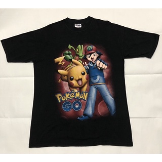 ผ้าฝ้ายคอกลมPokemon Go Bootleg Mexcio 00s T shirt. (เสื้อยืดมือสอง/โปเกม่อน)from S-4XL