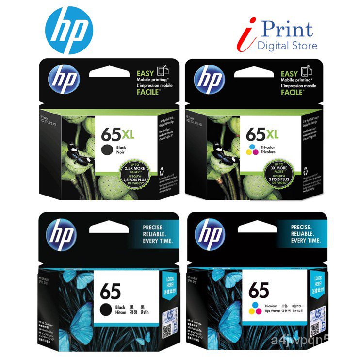 HP 65/ 65XL BLACK/TRI-COLOR INK CARTRIDGE [100% ORIGINAL] Th2J ...