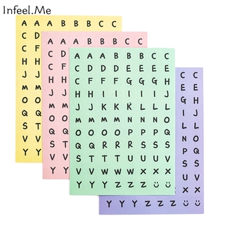 Infeel.Me 1 แผ่น สติกเกอร์ไดคัทตัวอักษร DIY Planner สติกเกอร์ตกแต่ง DIY น่ารักสำหรับสมุด