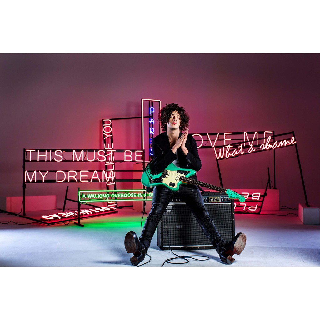 โปสเตอร์ The 1975 Matty Healy แมตทิว ฮิลลี่ โปสเตอร์ ตกแต่งผนัง วงร็อก Music Poster โปสเตอร์วินเทจ โ