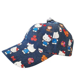 หมวกลีวายส์ หมวกกันแดด Levis snapback, Levis X Hello Kitty Baseball Cap Denim สินค้าลิขสิทธิ์