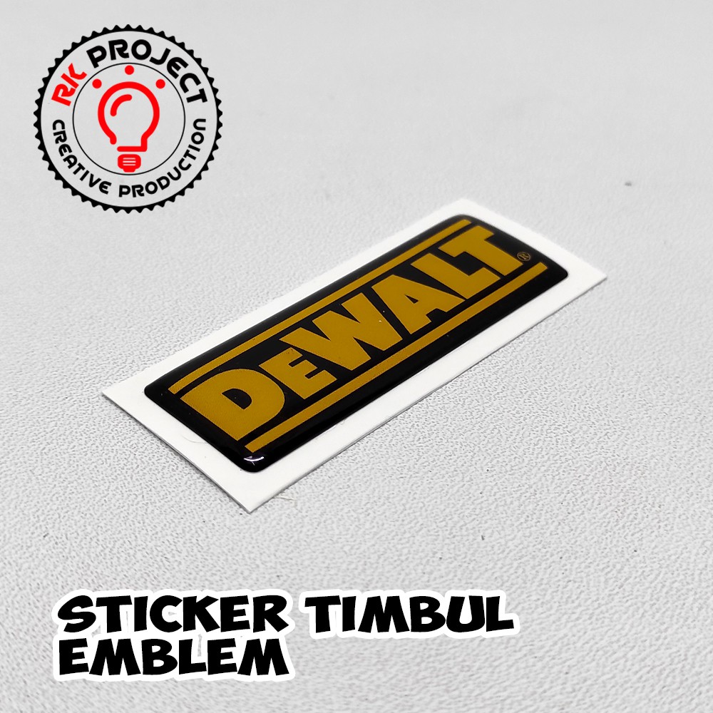 สติ๊กเกอร์นูนสัญลักษณ์เรซิ่น Dewalt ยืดหยุ่น
