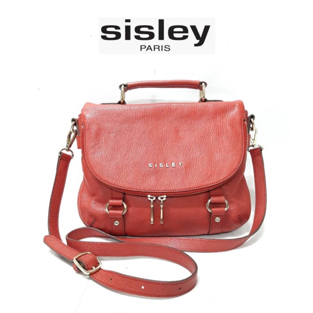 กระเป๋าหนังแท้ Sisley แท้ 💯 สวยมากบอกเลย ❤️
