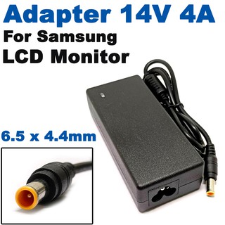 Adapter  14V 4A (6.5 x 4.4mm) หัวเข็ม adapter ใช้กับจอซัมซุง Samsung LCD SyncMaster  17"  18"