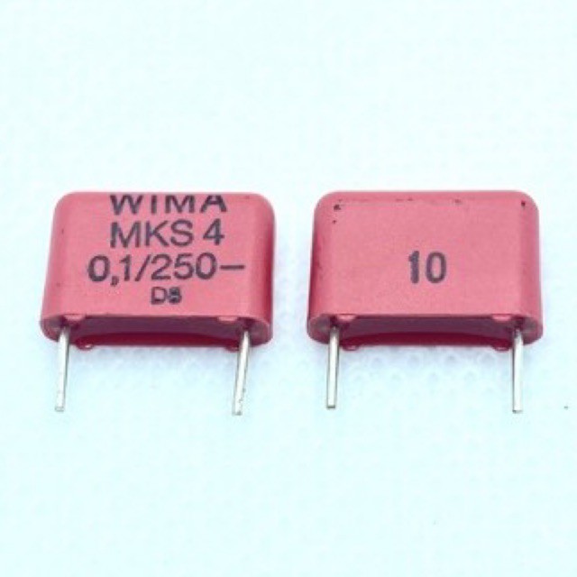 [จำนวน 10 ตัว] Capacitor Wima ค่า 0.1/250V.