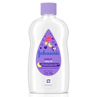 Johnsons Baby Oil Bedtime เบบี้ออยล์ ขวดม่วง 125/300 ml.