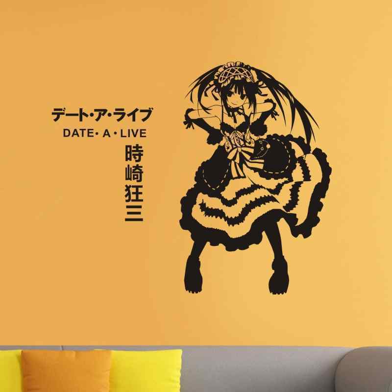 DATE A LIVE สติกเกอร์อะนิเมะการ์ตูน Yatogami Tohka Tokisaki Kurumi Himekawa Yoshino Kotori Itsuka รถ