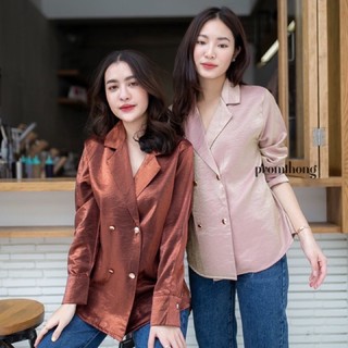 Shining blouse blazer 🔥สินค้า Hot item ป้ายPromthong🔥