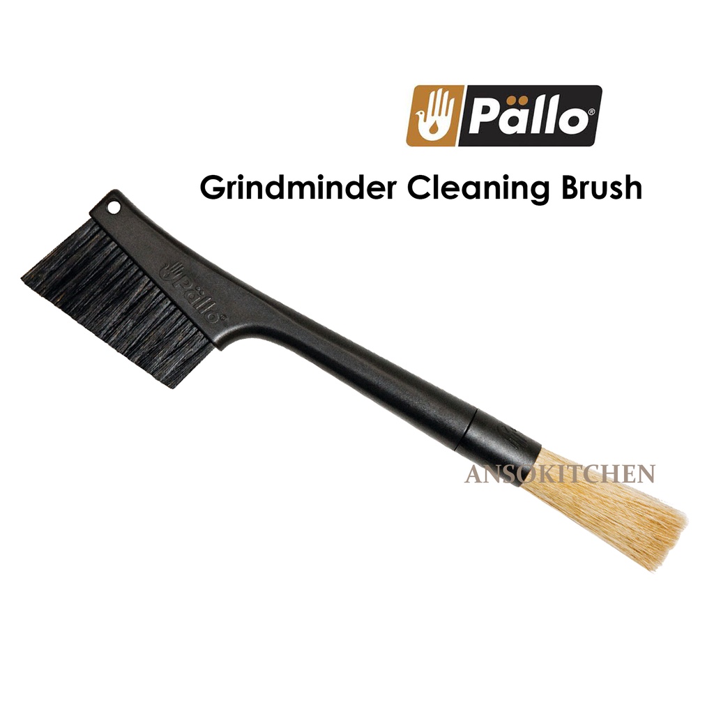 Pallo Grindminder แปรงทำความสะอาดเครื่องบด และท๊อปเคาน์เตอร์ แบบเปลี่ยนหัวแปรงได้ อุปกรณ์ชงกาแฟ Coffee Grinder Brush