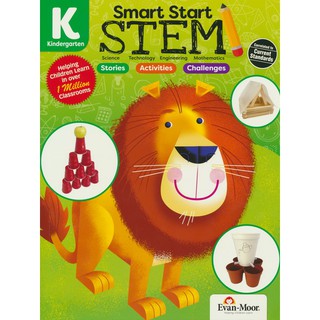 แบบฝึกหัดภาษาอังกฤษ ระดับอนุบาล Evan-Moor Smart Start STEM PreK มีเฉลย
