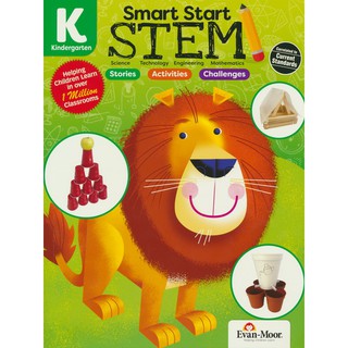 แบบฝึกหัดภาษาอังกฤษ ระดับอนุบาล Evan-Moor Smart Start STEM PreK มีเฉลย