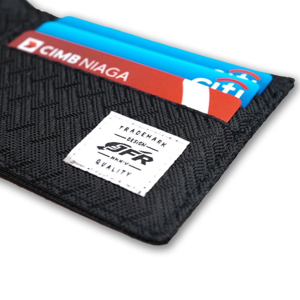 JP18 Motif Canvas Wallet - Pocket Folding Mens Wallet