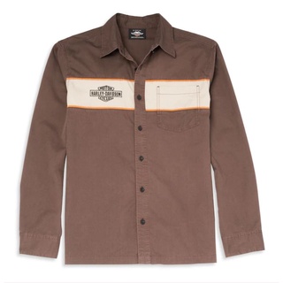 เสื้อเชิ้ตแขนยาวผู้ชายลิขสิทธิ์แท้จาก Harley Davidson (96005-22VM)