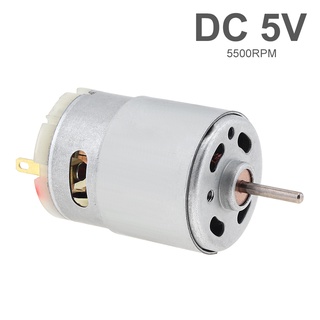 มอเตอร์ไมโคร RS380 DC 5V 5500RPM พร้อมแหวนโล่ สําหรับเครื่องเป่าผม ขนาดเล็ก DIY