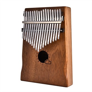 เครื่องดนตรี คาลิมบาไม้มะฮอกกานี 17 คีย์ Kalimba African พร้อมกระเป๋า