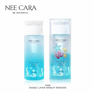 รีมูฟเวอร์เช็ดล้างเครื่องสำอาง Nee Cara Double Layer Makeup Remover N408  150ml