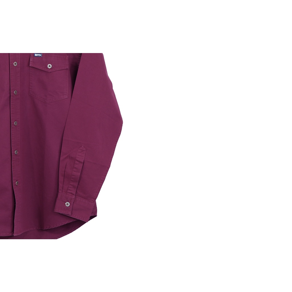 Bovy Shirt - เสื้อเชิ้ตแขนยาวสีพึ้น  รุ่นBB 3598 ,RD05 - รูปที่ 4